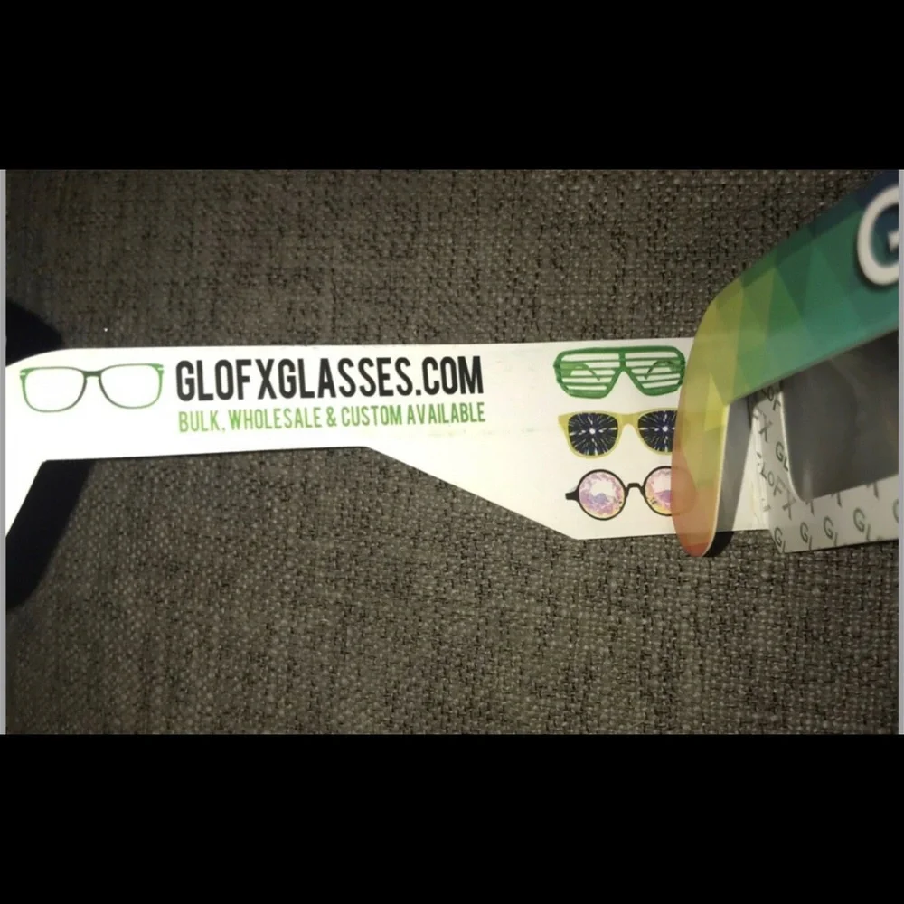 Vintage GloFX Diffraction Glasses Rainbow Kaleidoscope Rave Dance Party Geometri